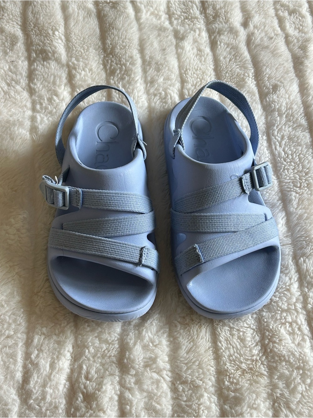 Chaco Kids Pale Blue Adjustable Strap Sandals